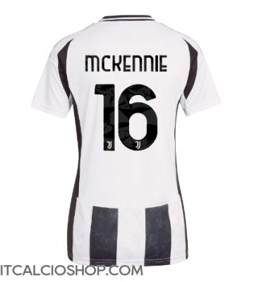 Juventus Weston McKennie #16 Prima Maglia Femmina 2024-25 Manica Corta